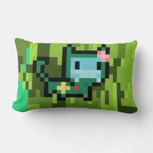Cojín Lumbar gato de píxel