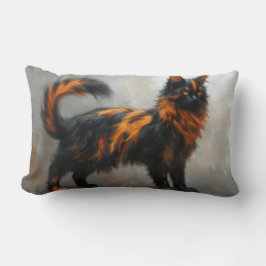 Cojín Lumbar Gato Maine Coon esponjoso