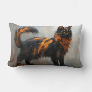 Cojín Lumbar Gato Maine Coon esponjoso