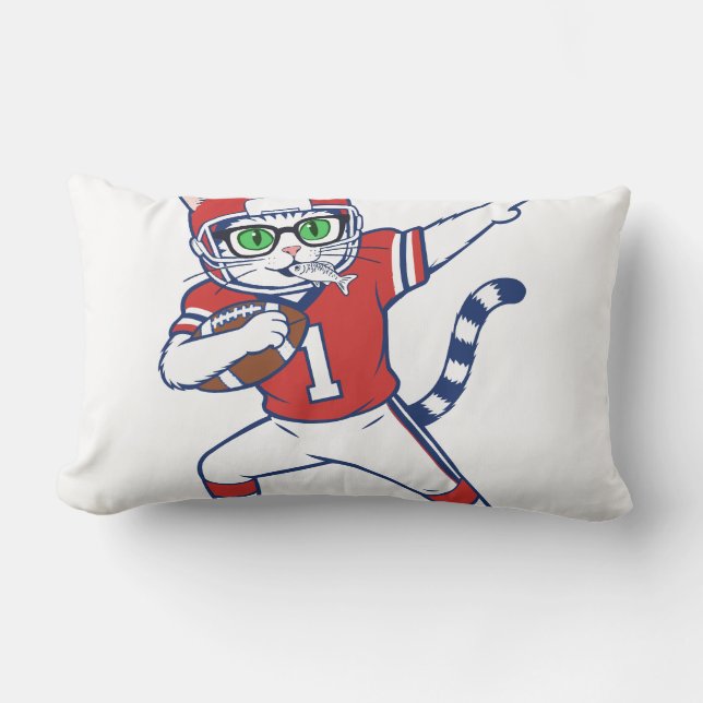 Cojín Lumbar Gato Touchdown  (Anverso)