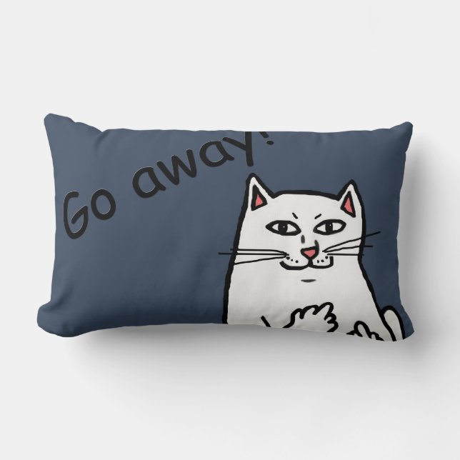Cojín Lumbar Gato travieso (Anverso)