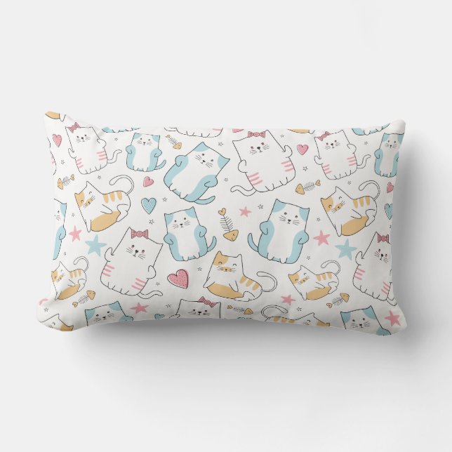 Cojín Lumbar Gatos cortos (Anverso)