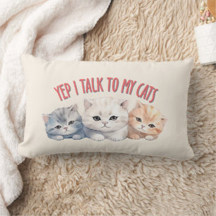 Cojín Lumbar Gatos Cuidados - Hablo Con Mis Gatos