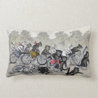 Cojín Lumbar Gatos del montar a caballo de la bicicleta