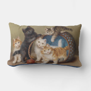 Cojín Lumbar Gatos Vintage Gatitos Sophie Sperlich La Pelota Ro