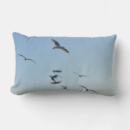 Cojín Lumbar Gaviotas reversibles volando
