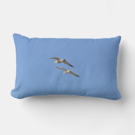 Cojín Lumbar Gaviotas volando alto -