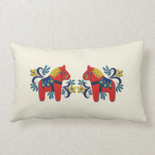 Cojín Lumbar Gemelos del caballo de Dala del sueco