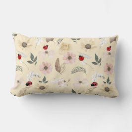 Cojín Lumbar Gentle Blooms and Ladybugs