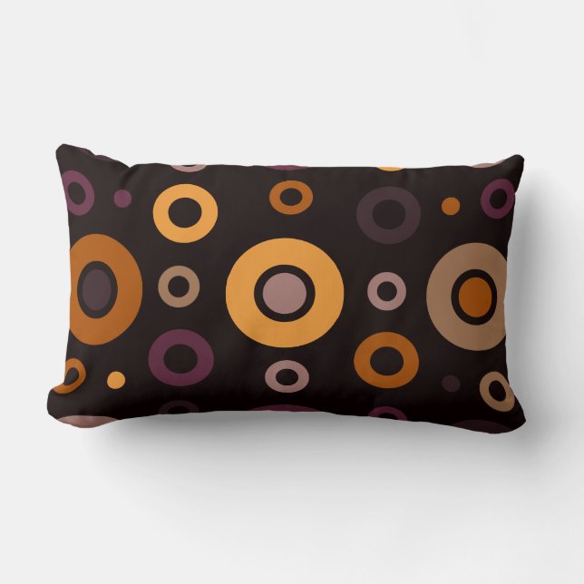 Cojín Lumbar Geométrica de Caída Moderna de Mediano Siglo (Anverso)