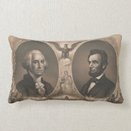 Cojín Lumbar George Washington Abraham Lincoln Eagle