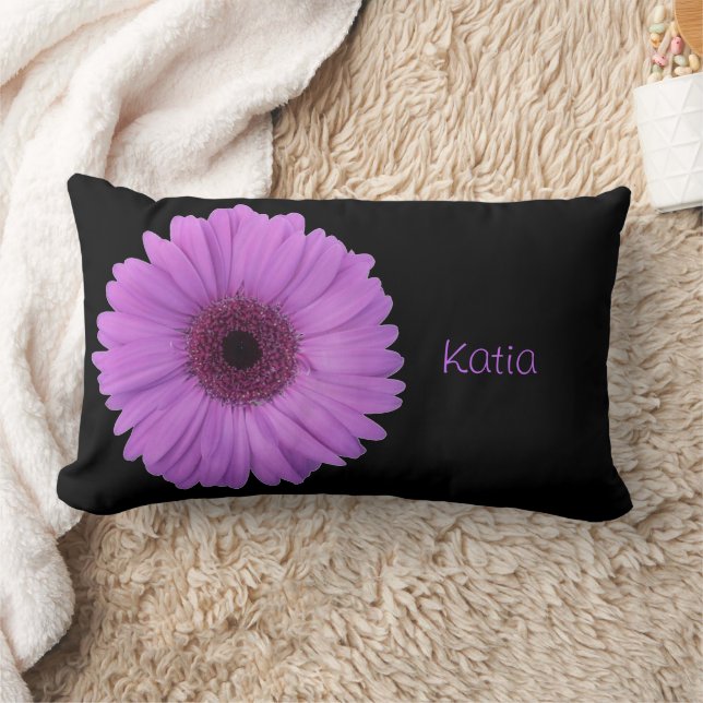 Cojín Lumbar Gerbera Daisy Lavanda (Manta)
