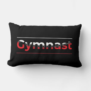 Cojín Lumbar Gimnasta - Palabra de Gimnasia Moderna Minimalista
