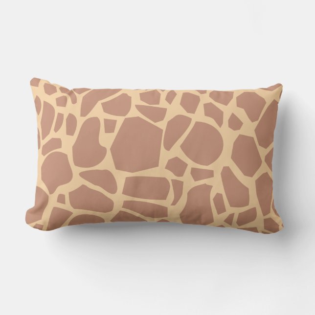Cojín Lumbar Girafa marrón Imprimir Lumber Pillow (Anverso)
