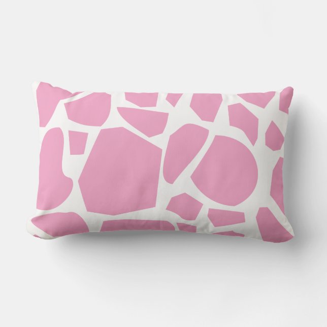 Cojín Lumbar Giraffe rosa Lumbar Pillow (Anverso)