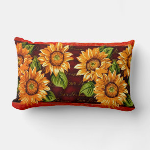 Cojín Lumbar Girasoles Locos