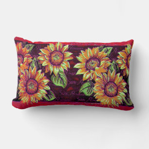 Cojín Lumbar Girasoles Locos