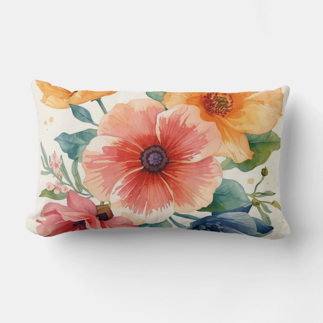 Cojín Lumbar Girasoles Soleados (Anverso)