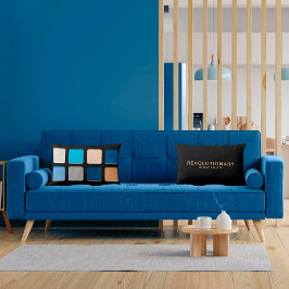 Cojín Lumbar Girly Blue Beachy Makeup Pallete Cushion 