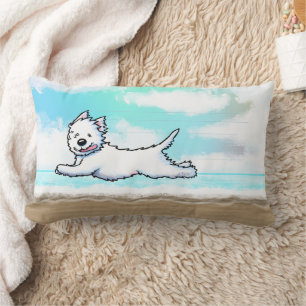 Cojín Lumbar Gleeful Running Westie