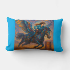 Cojín Lumbar Go Fast! Barrel Racing Throw Pillow