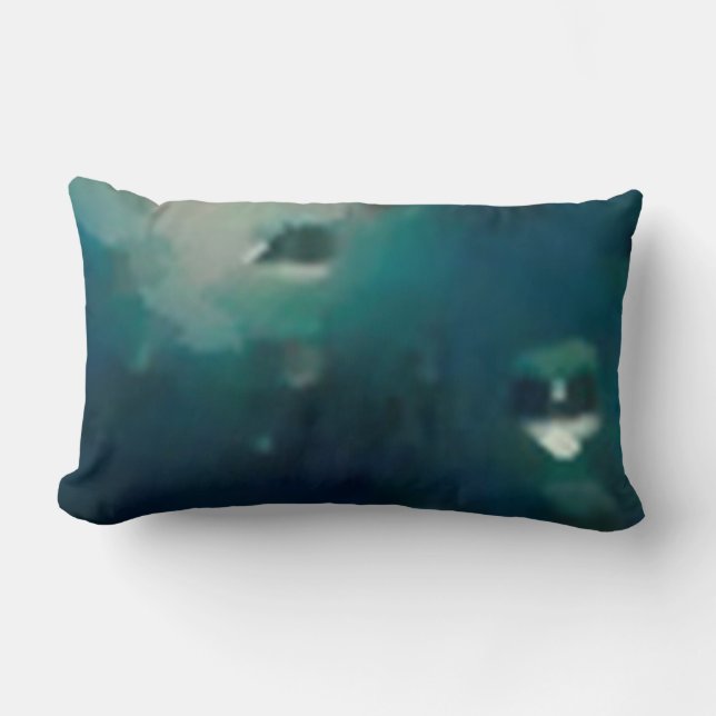 Cojín Lumbar gota green throw pillow (Anverso)