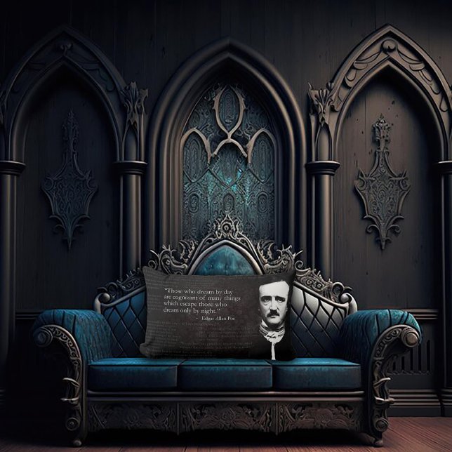 Cojín Lumbar Gótico Edgar Allan Poe  (Subido por el creador)
