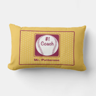 Cojín Lumbar Gracias Entrenador, Gracias Número 1