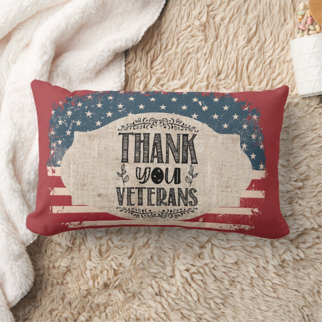 Cojín Lumbar Gracias Veteranos Lumbar Pillow (Manta)