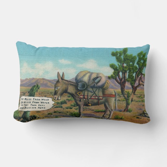 Cojín Lumbar Graciosa vida del desierto Lumbar Pillow (Anverso)