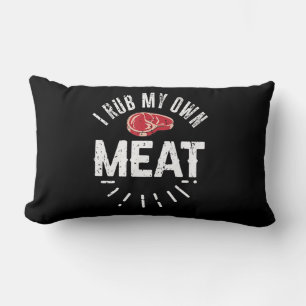Cojín Lumbar Gracioso Chiste de Chef BBQ Ropa mi propia carne