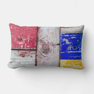 Cojín Lumbar Gracioso Neoplasticismo estilo de arte de madera