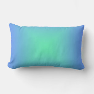 Cojín Lumbar Gradiente de diamante azul a verde aguamarina