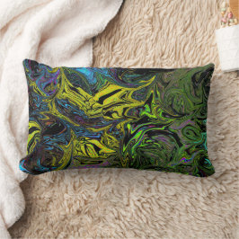 Cojín Lumbar Graffiti líquido amarillo