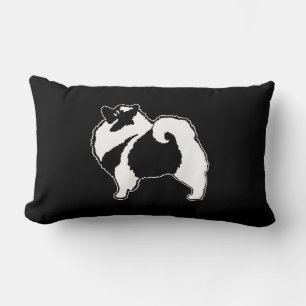 Cojín Lumbar Gráficos de Keeshond - Arte de perro original lind