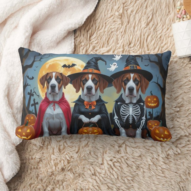 Cojín Lumbar Gran Dane Dogs Calabaza Halloween Funny (Manta)