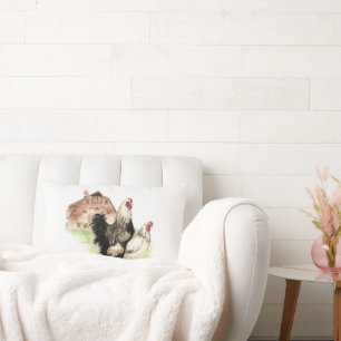 Cojín Lumbar Granja de granjas moderna minimalista para pollo