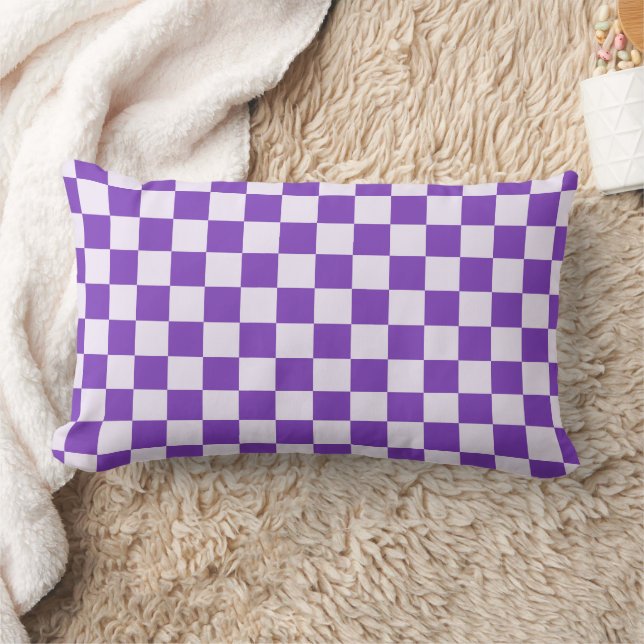 Cojín Lumbar Grape soda checkerboard pattern (Manta)