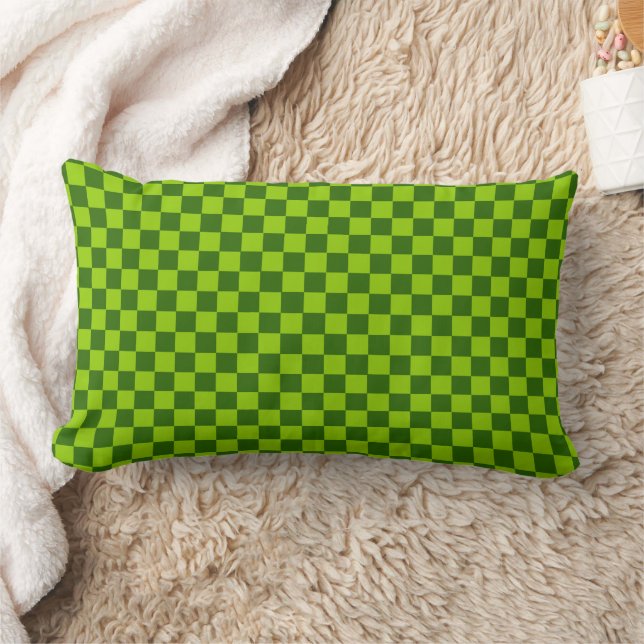 Cojín Lumbar Green Combination Classic Checkerboard de STaylor (Manta)