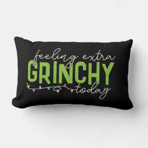 Cojín Lumbar Grinch   Me siento extra gruñón hoy