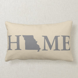 Cojín Lumbar Gris y crema de Missouri del estado de origen