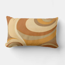 Groovy Naranja Gold Brown Mid Century Moderno