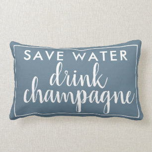 Cojín Lumbar Guardar bebida de agua Champagne Blue