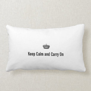 Cojín Lumbar Guarde la calma y continúe