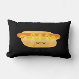 Cojín Lumbar Guay Funny Hot Dog Novedad Nombre personalizado