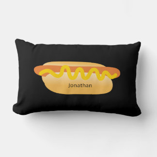 Cojín Lumbar Guay Funny Hot Dog Novedad Nombre personalizado