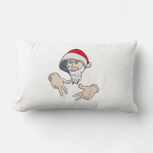 Cojín Lumbar Guay Gangsta Hip Hop Hand Rap Santa Claus