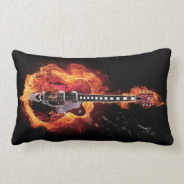 Cojín Lumbar Guitarra llameante