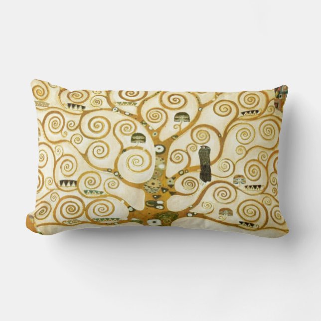 Cojín Lumbar Gustav Klimt El Árbol De La Vida Viejo Art Nouveau (Anverso)