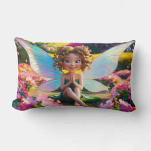 Cojín Lumbar Hada Con Hermosa Bendición